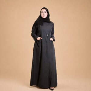 عباية الدوام السوداء الأنيقة من ZAHI ABAYA