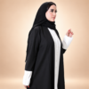 تفاصيل جانبية وأكمام عباية الفجر كريب بيلا