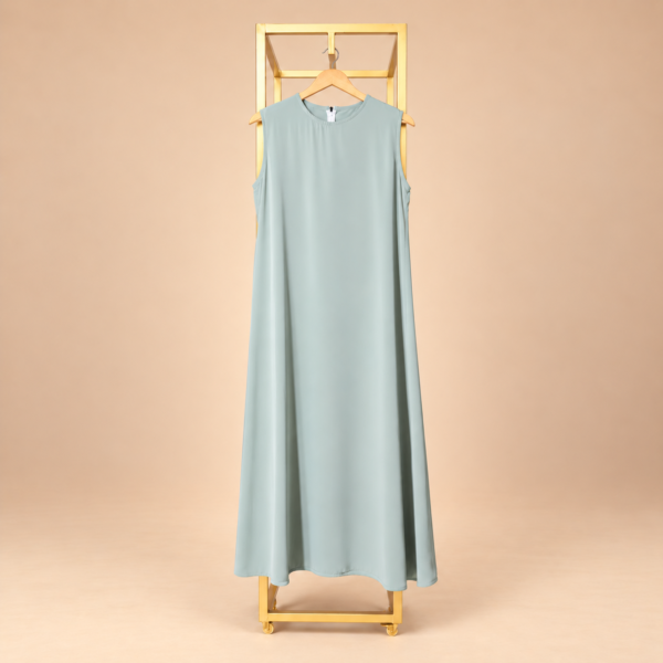 دريس داخلي أخضر نعناعي مخصص للارتداء تحت العباية | Mint green inner dress for wearing under an abaya