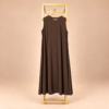 دريس داخلي بني مخصص للارتداء تحت العباية | Brown inner dress for wearing under an abaya