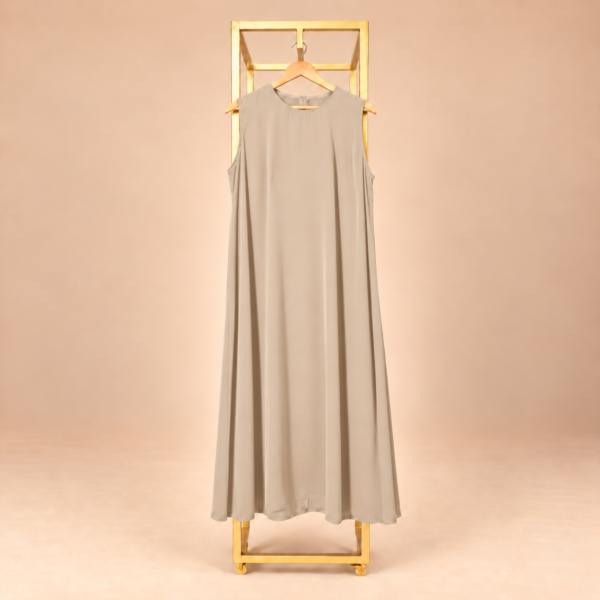 دريس داخلي بيج مخصص للارتداء تحت العباية | Beige inner dress for wearing under an abaya